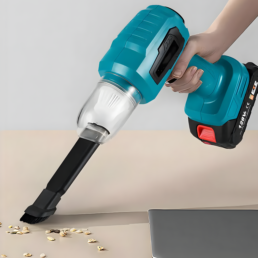 ASPIRADORA PORTÁTIL MULTIFUNCIONAL – Limpieza rápida para auto y hogar sin cables ni esfuerzo