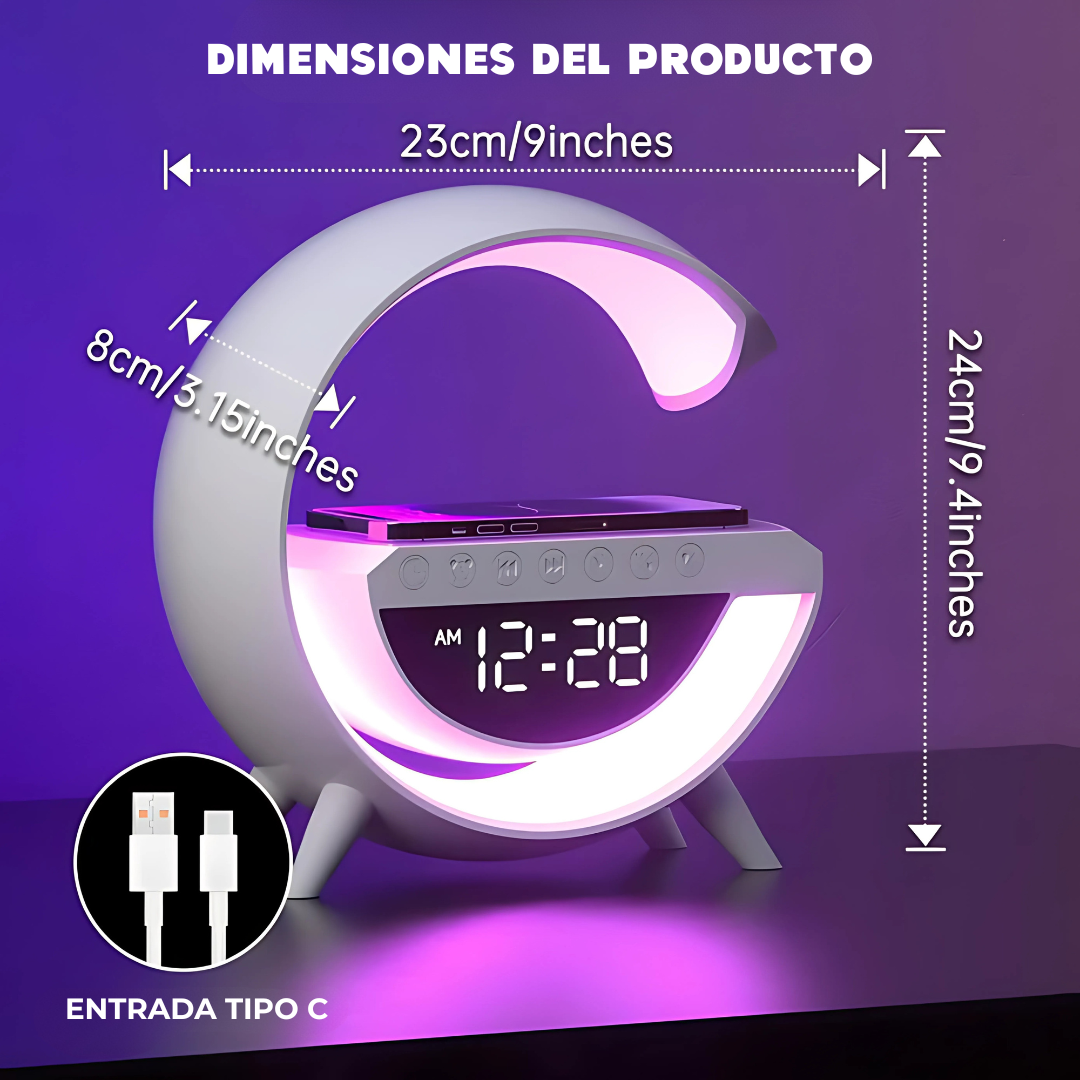 Radio Reloj – Iluminación, sonido y carga en un solo lugar