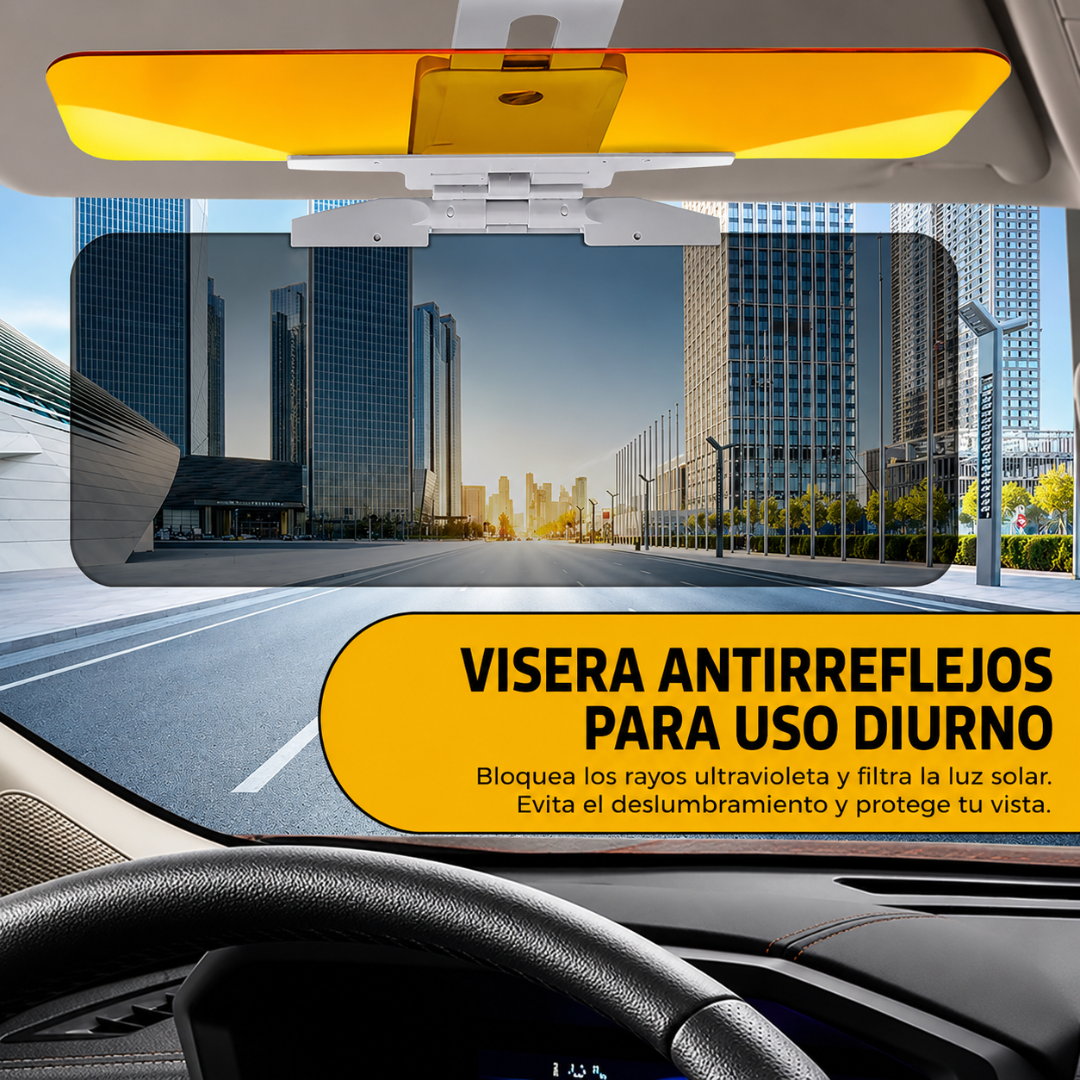 VISOR HD PARA AUTO – Maneja sin deslumbramientos, mayor claridad y seguridad en cada trayecto