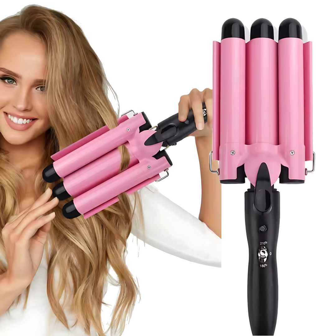PLANCHA RIZADORA HONDAS DE SIRENA – Ondas definidas y volumen espectacular en minutos