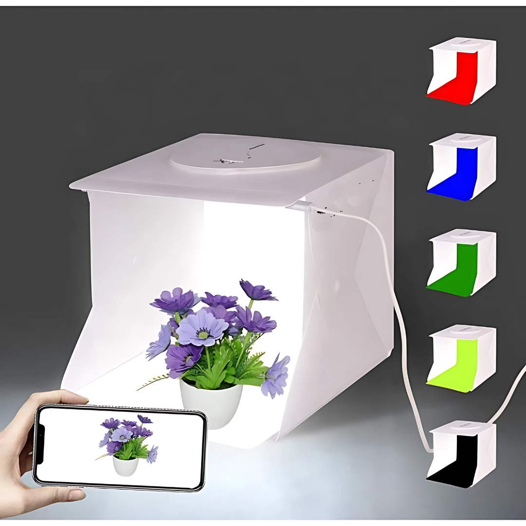 MINI ESTUDIO FOTOGRÁFICO PLEGABLE – Fotos profesionales en casa