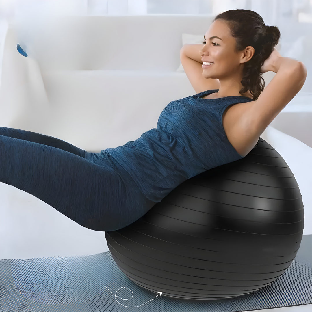PELOTA PARA EJERCICIOS CON INFLADOR – Tu aliada para fortalecer y equilibrar tu cuerpo