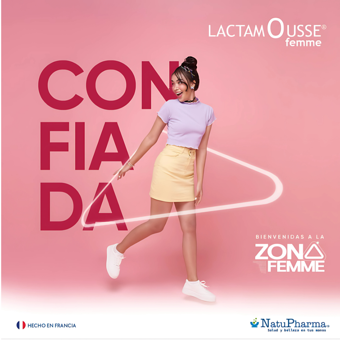 LACTAMOUSSE FEMME ESPUMA DE HIGIENE ÍNTIMA – Frescura y protección delicada todos los días
