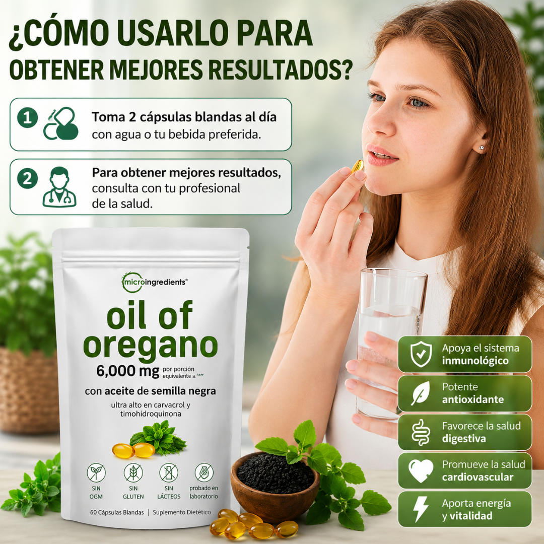 OIL OF OREGANO CÁPSULAS EN GEL – Apoyo natural diario