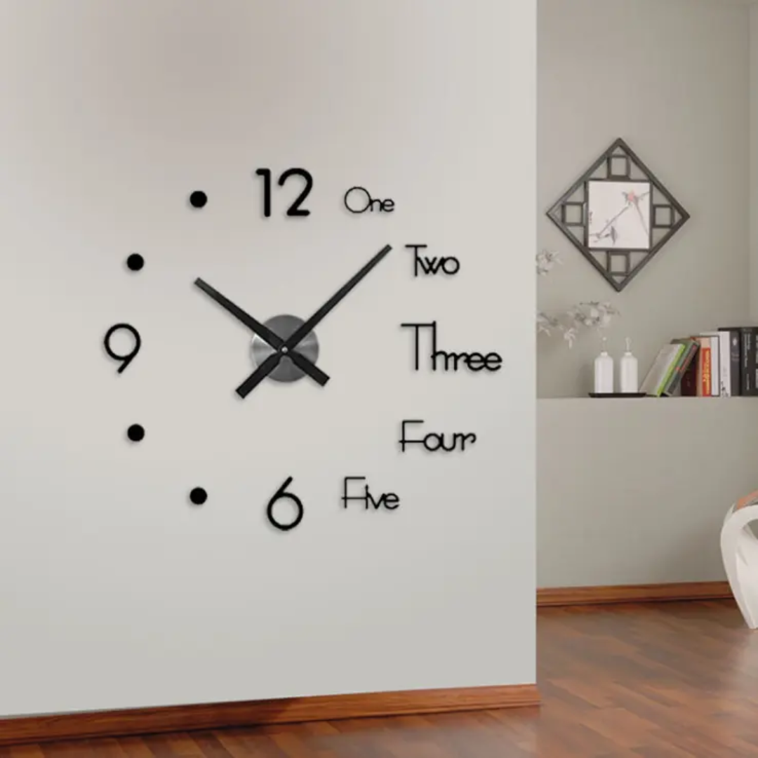 Reloj EchoWall 3D - Transforma tu espacio con elegancia, y nunca pierdas la noción del tiempo.