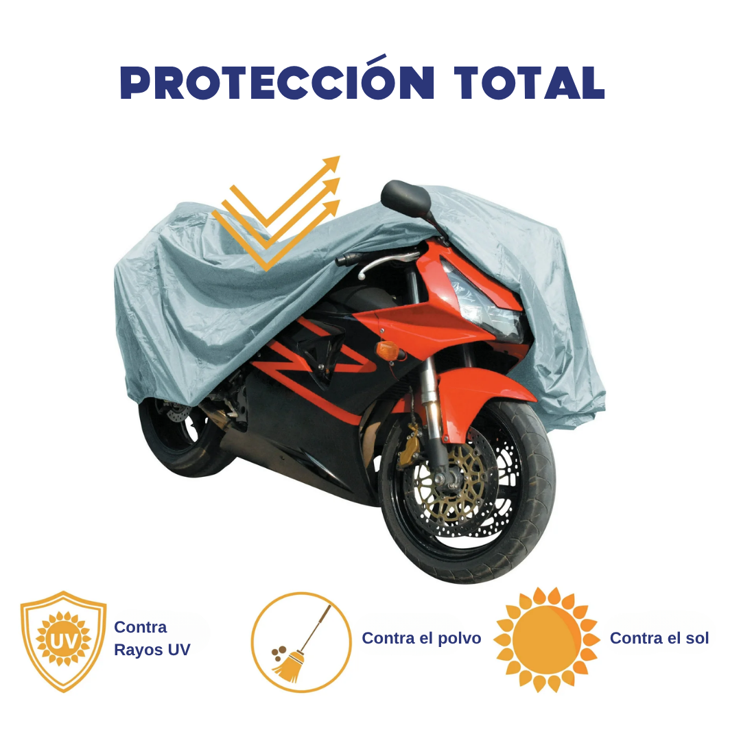 COBERTOR DE MOTO – Protección total contra lluvia, polvo y sol en cualquier momento
