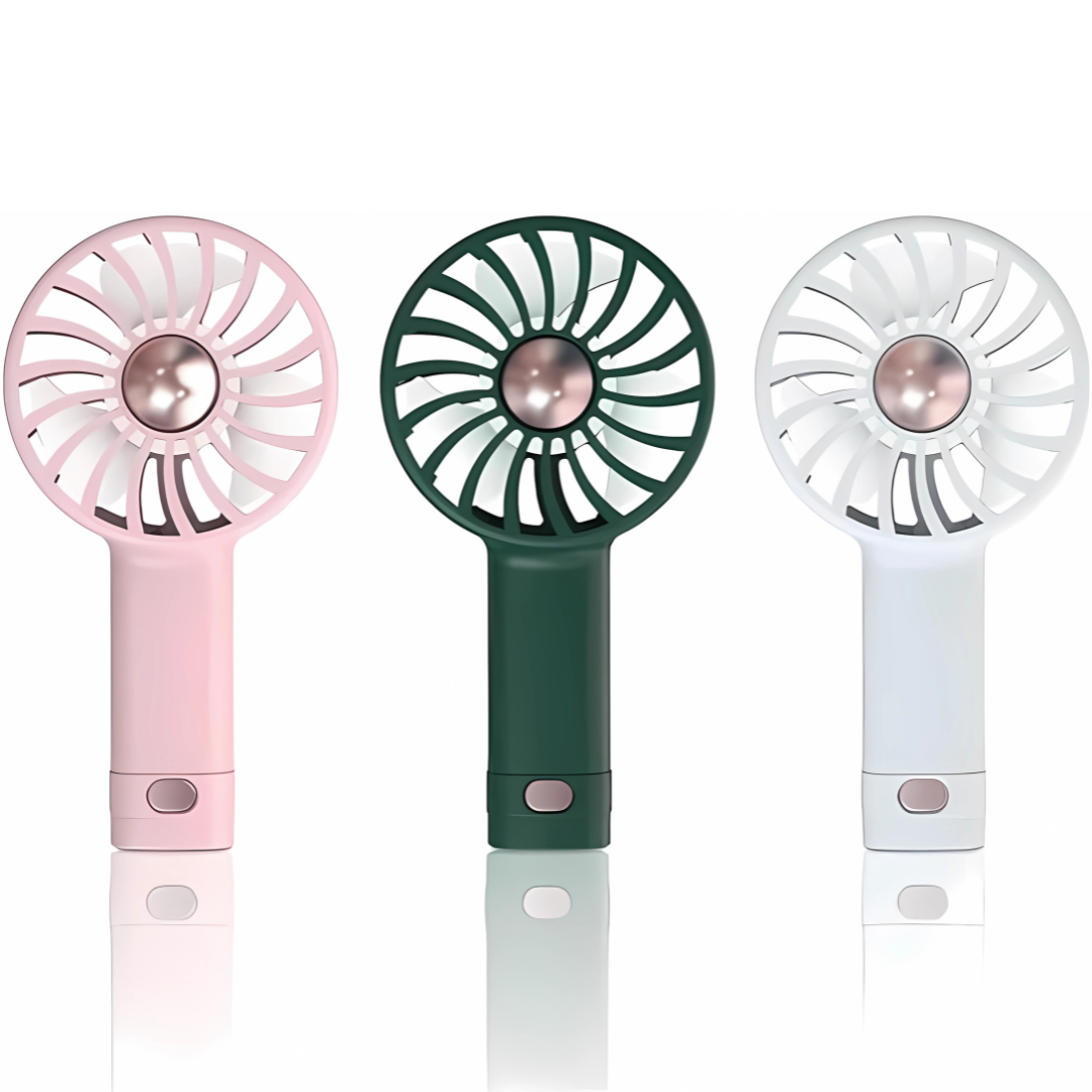 VENTILADOR PORTÁTIL VERDE – Refresca tu día con estilo, donde sea que estés