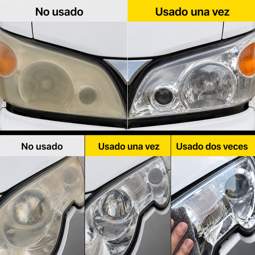 RESTAURADOR DE FAROS AMARILLOS Y OPACOS — Sin taller, sin costo, sin estrés