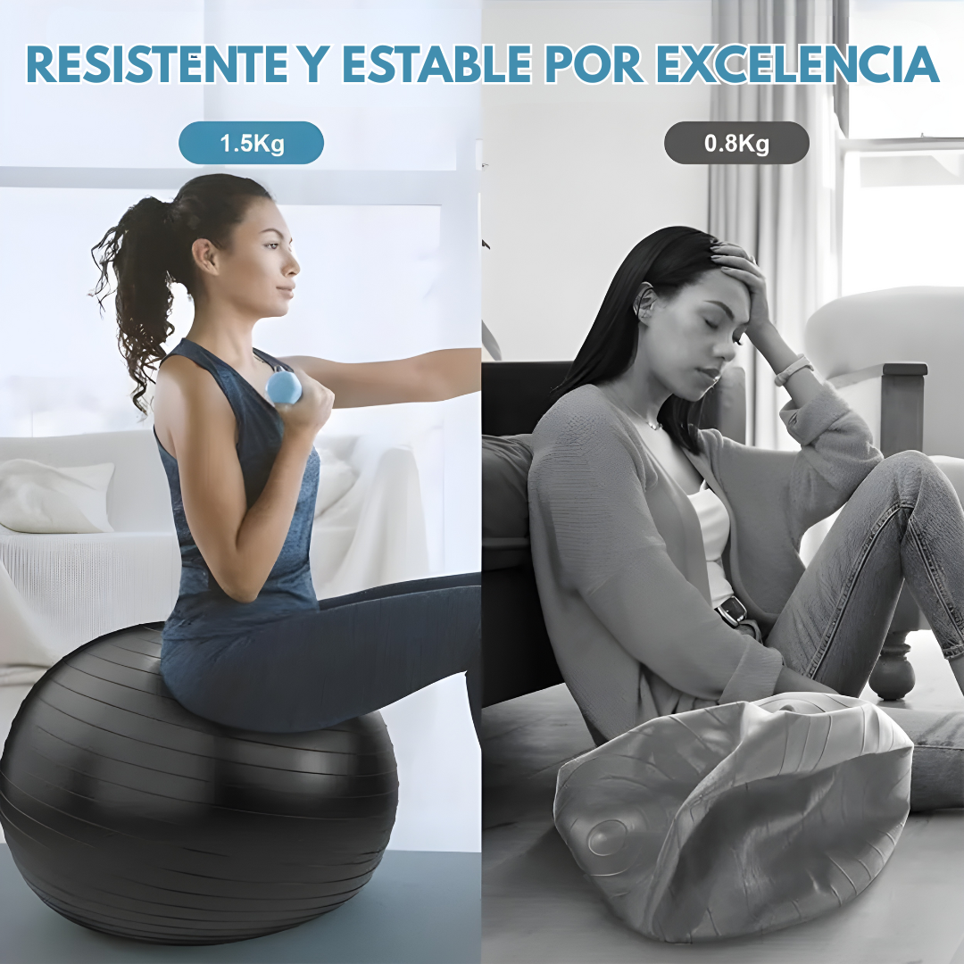 PELOTA PARA EJERCICIOS CON INFLADOR – Tu aliada para fortalecer y equilibrar tu cuerpo