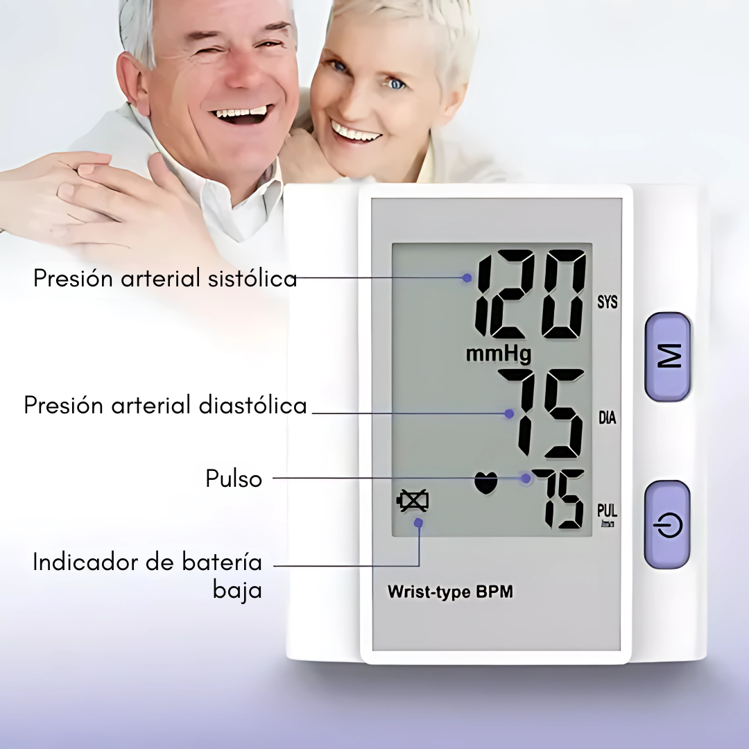TENSIÓMETRO DE MUÑECA – Controla tu presión desde casa en segundos