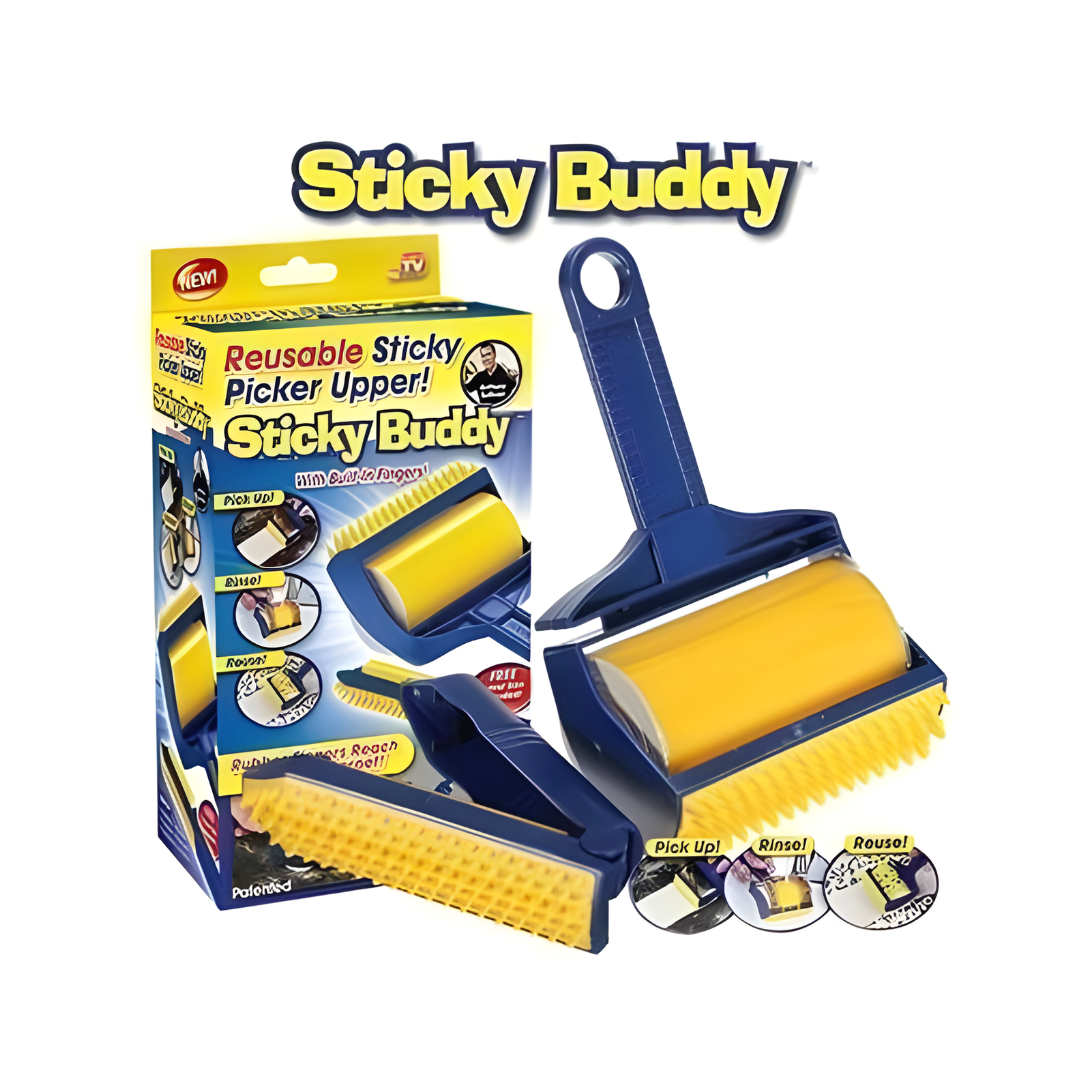RODILLO STICKY BUDDY REUTILIZABLE – Limpieza fácil, rápida y sin desperdicio