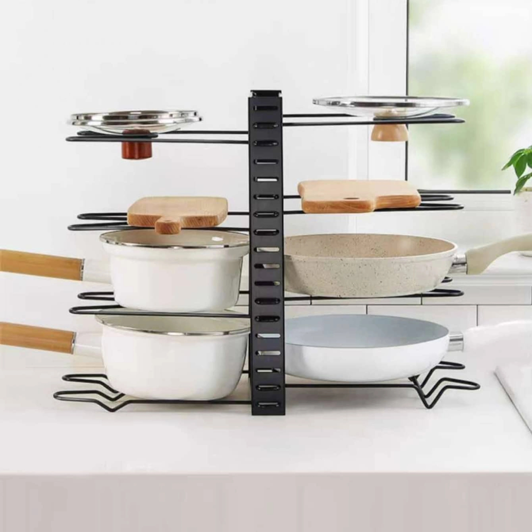 ORGANIZADOR DE OLLAS Y SARTENES – Orden y practicidad en tu cocina