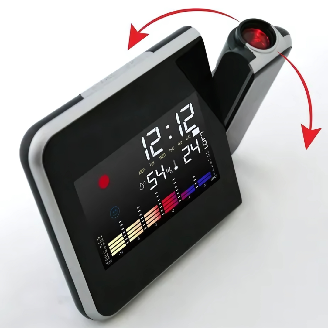RELOJ DESPERTADOR PROYECTOR – Proyecta la hora en tu techo mientras duermes