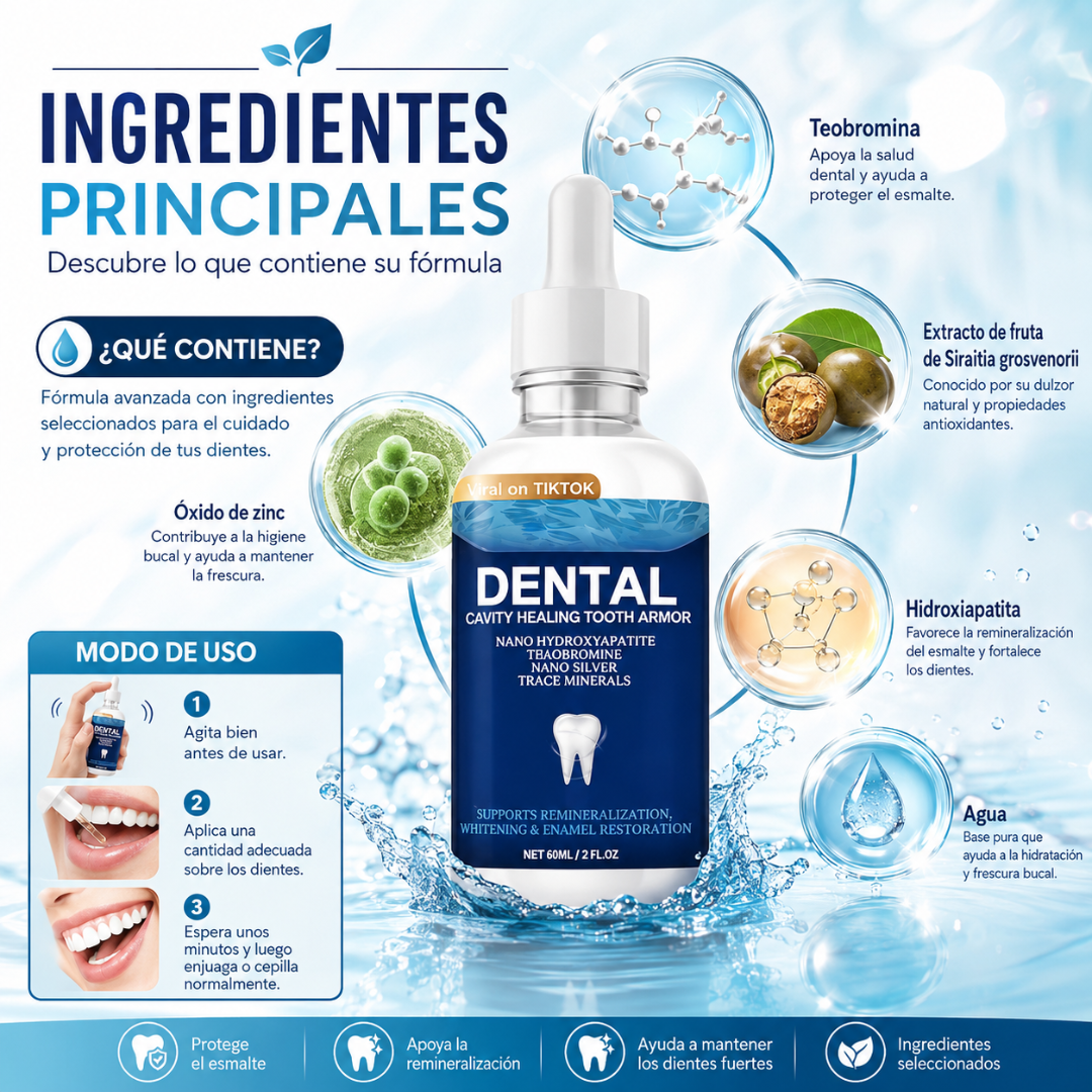DENTAL CAVITY – Hidroxiapatita para proteger el esmalte más allá del cepillado