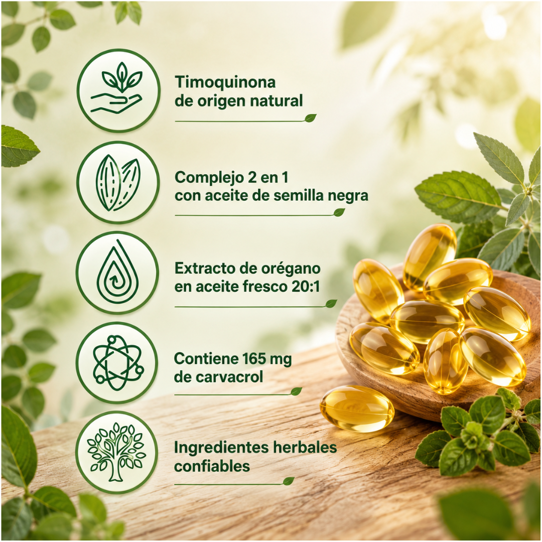OIL OF OREGANO CÁPSULAS EN GEL – Apoyo natural diario