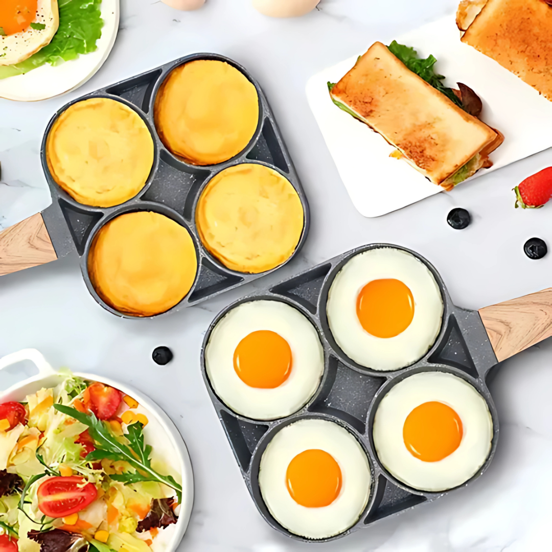 SARTÉN DE ALUMINIO 4 ESPACIOS – Cocina más rápido y sin mezclar sabores