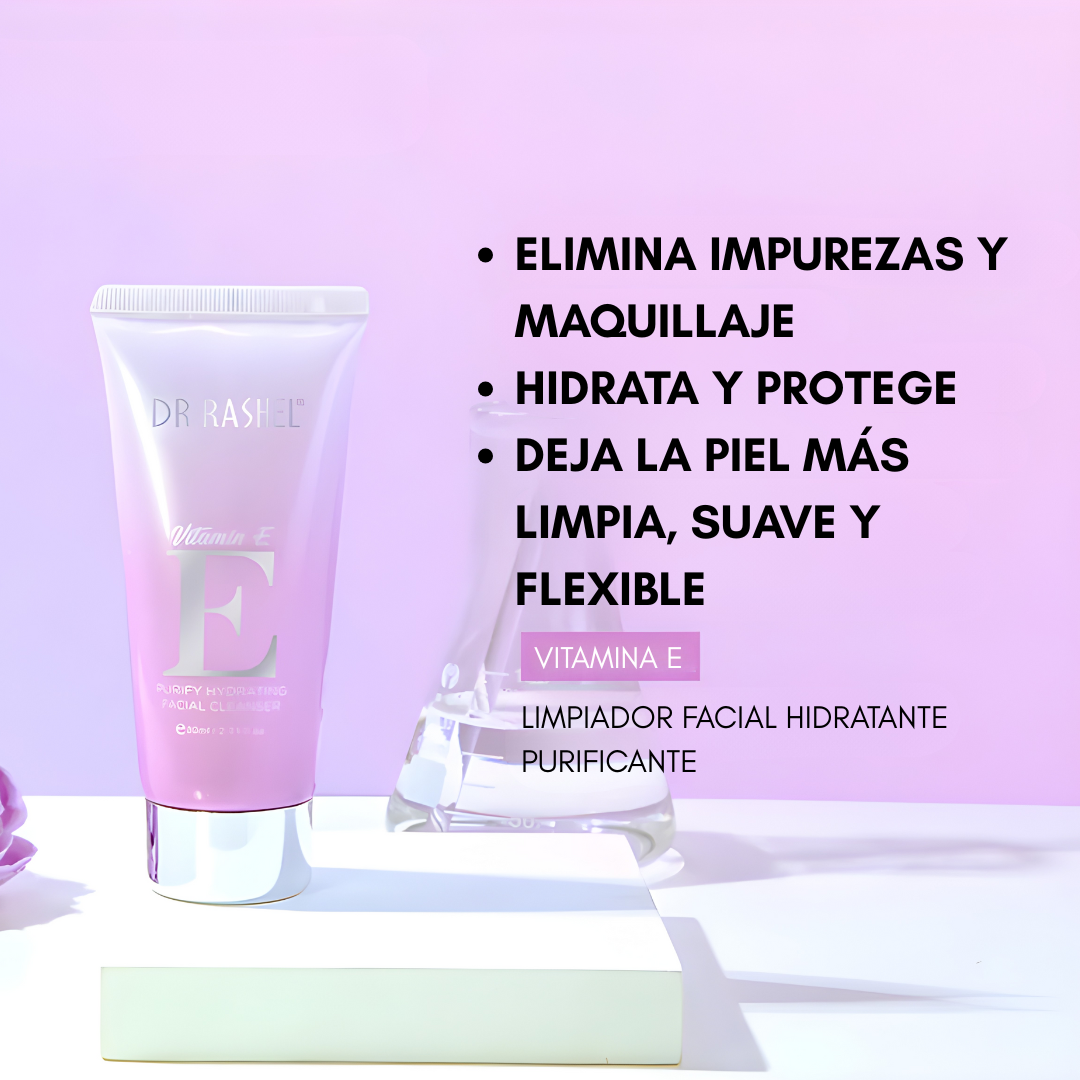 KIT COMPLETO DR-RASHELL VITAMINA E HYDRATING AND RESTORING – Hidratación intensa, reparación profunda y suavidad duradera para tu piel todos los días