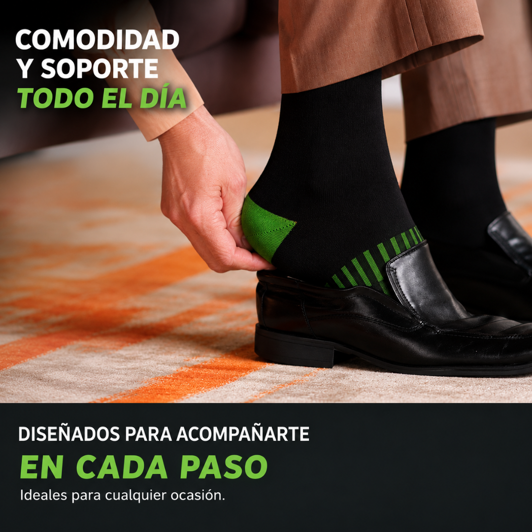 MEDIAS DE COMPRESIÓN – Soporte diario para piernas más cómodas mientras trabajas, caminas o descansas