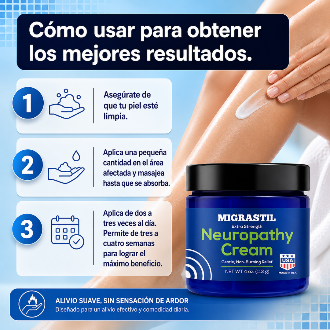 NEUROPATHY CREAM – Alivio para tus pies