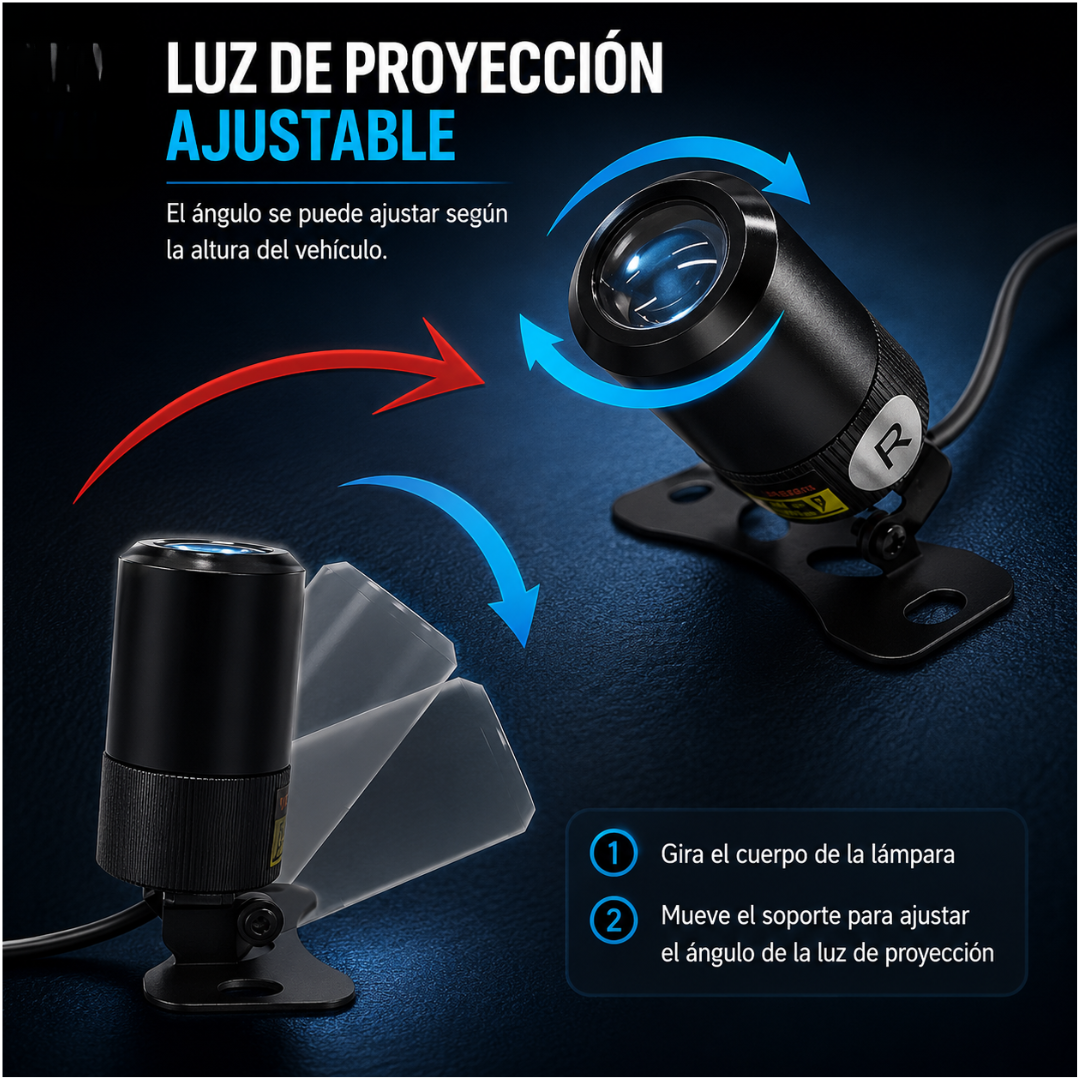 PROYECTOR DE ALAS MOTO - Lujo visual sobre ruedas