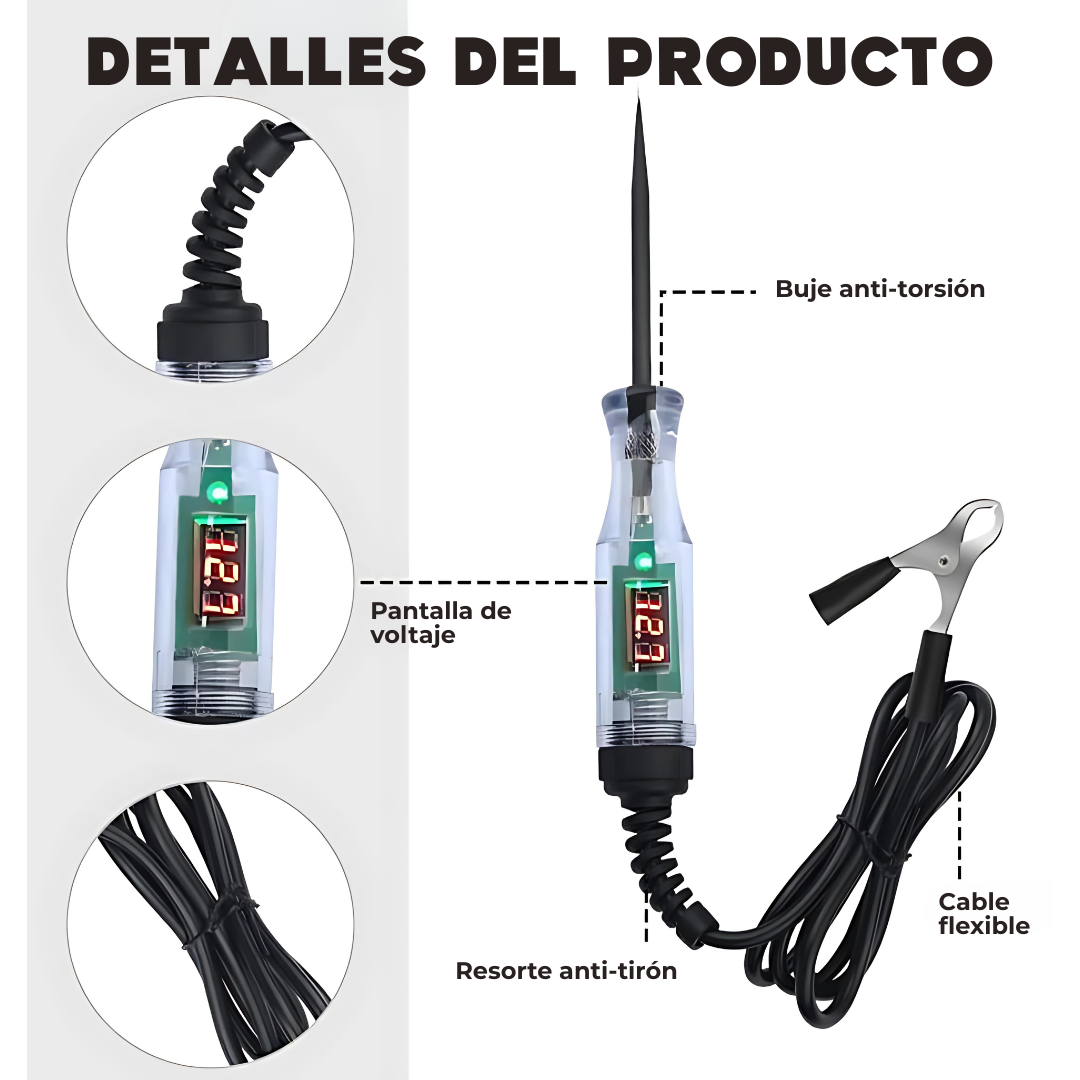 Car Voltage Tester – Detecta fallas eléctricas en segundos y sin esfuerzo