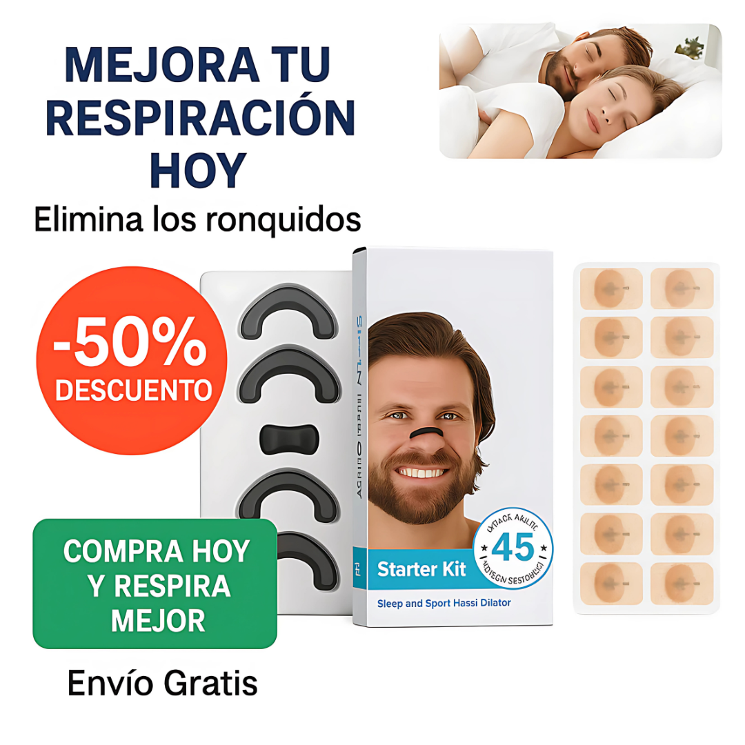DILATADOR NASAL X 30 TIRAS – Respira mejor y duerme sin ronquidos