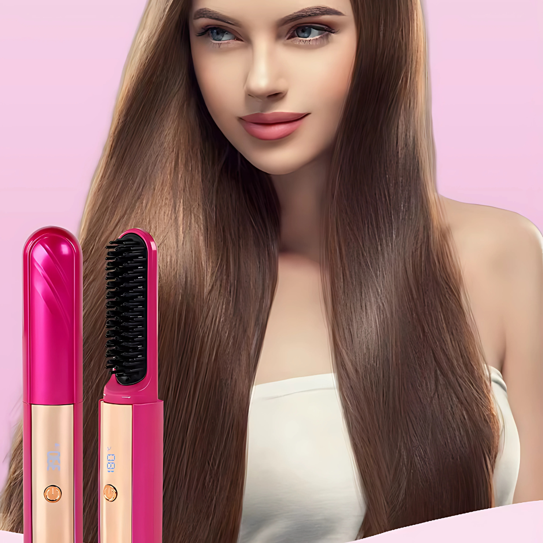 CEPILLO ALISADOR | SUAVIDAD Y BRILLO EXTREMO – Cabello liso en minutos