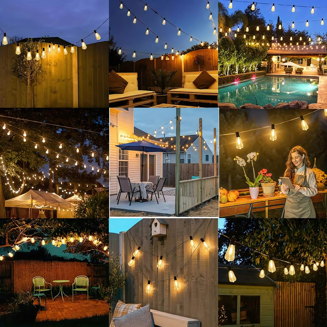 LUCES VINTAGE SOLAR – Iluminación cálida y ecológica