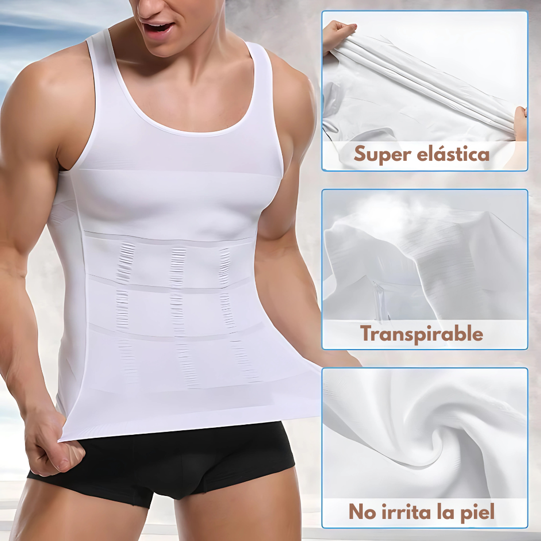 CAMISETA DE COMPRESIÓN ADELGAZANTE CORRECTOR MOLDE0 – Reduce medidas, mejora postura y estiliza tu figura