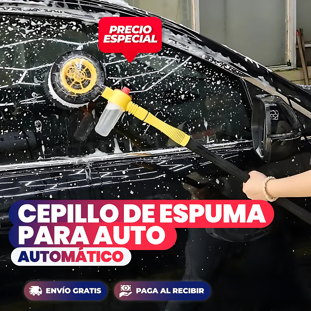 CEPILLO GIRATORIO PARA LAVADO DE VEHÍCULO – Limpieza profunda sin esfuerzo