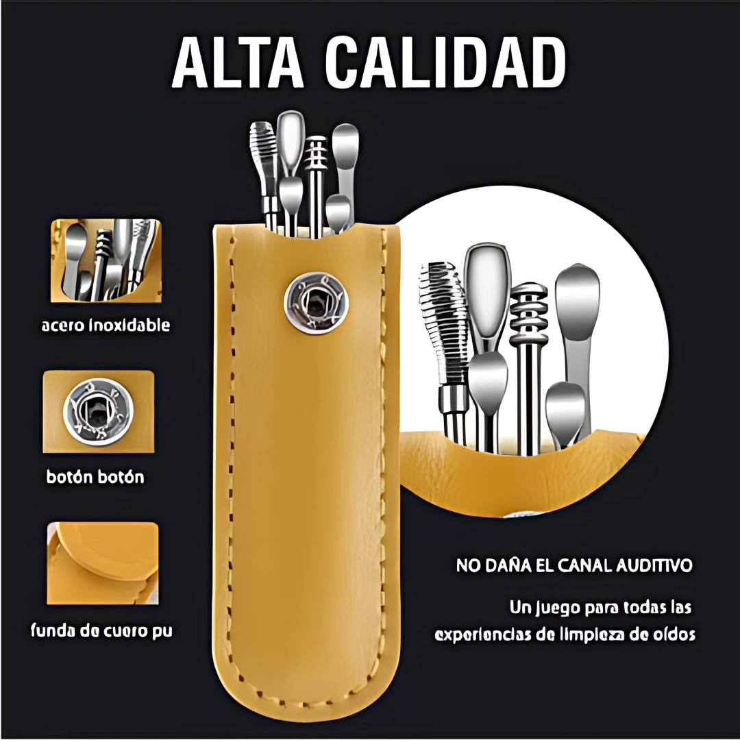 Kit Limpia Oídos Cuero – Higiene auditiva profesional en casa