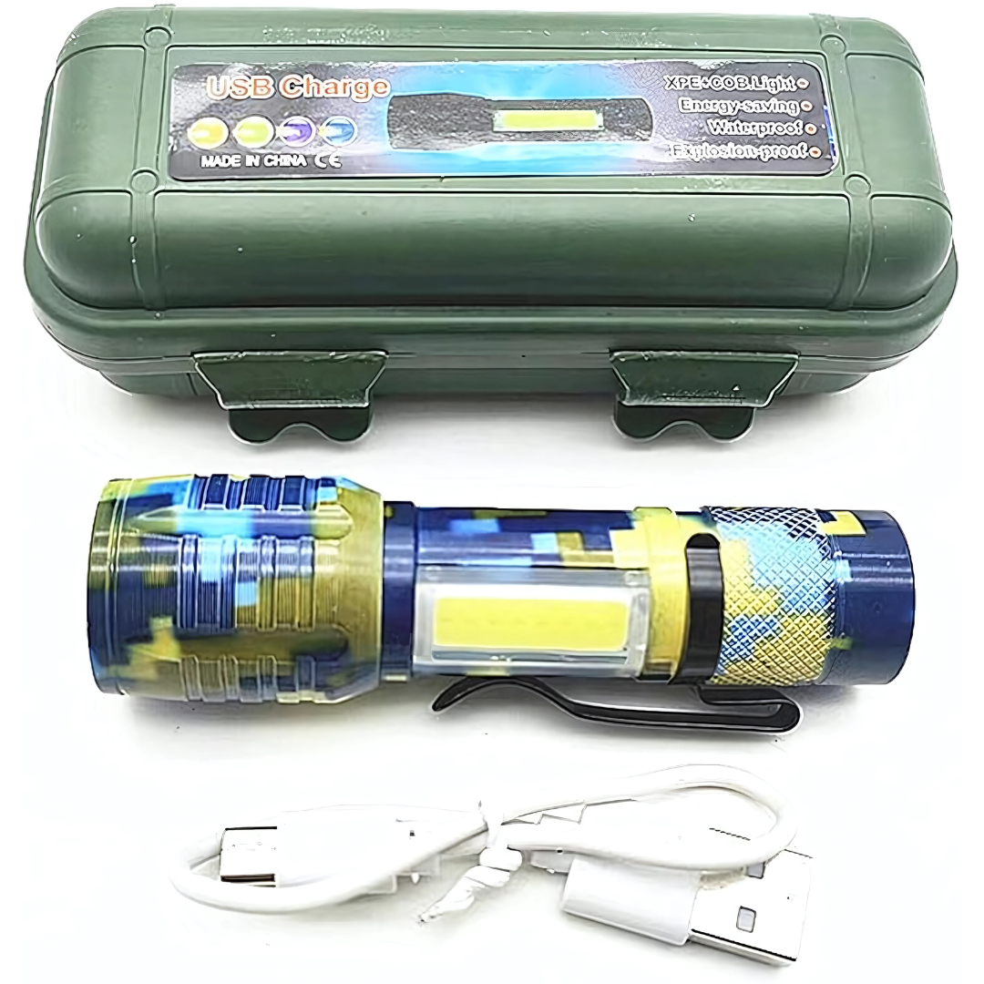 2 LINTERNAS RECARGABLE – Doble potencia, doble seguridad