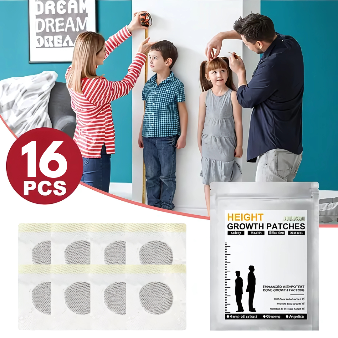 PARCHE DE CRECIMIENTO DE ALTURA 16 PIEZAS – Apoyo natural para maximizar tu potencial