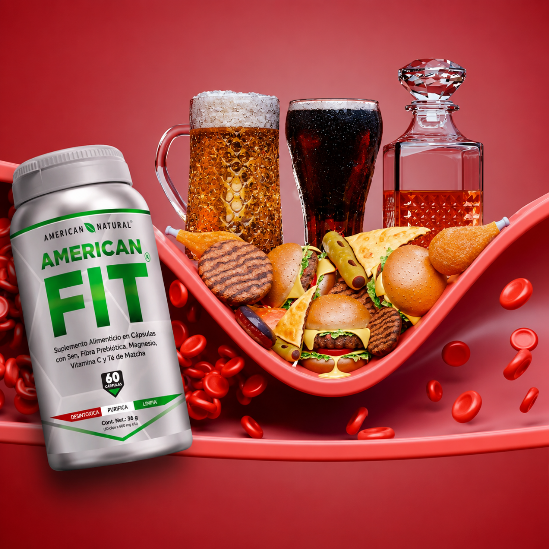 AMERICAN FIT AMERICAN NATURAL 60 CÁPSULAS – Apoyo digestivo diario para sentirte más ligero y acompañar tu control de peso