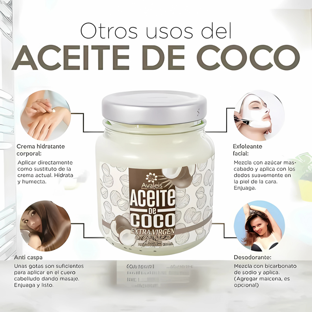 ACEITE DE COCO 100% ORGÁNICO – Nutrición y cuidado desde la raíz hasta la piel
