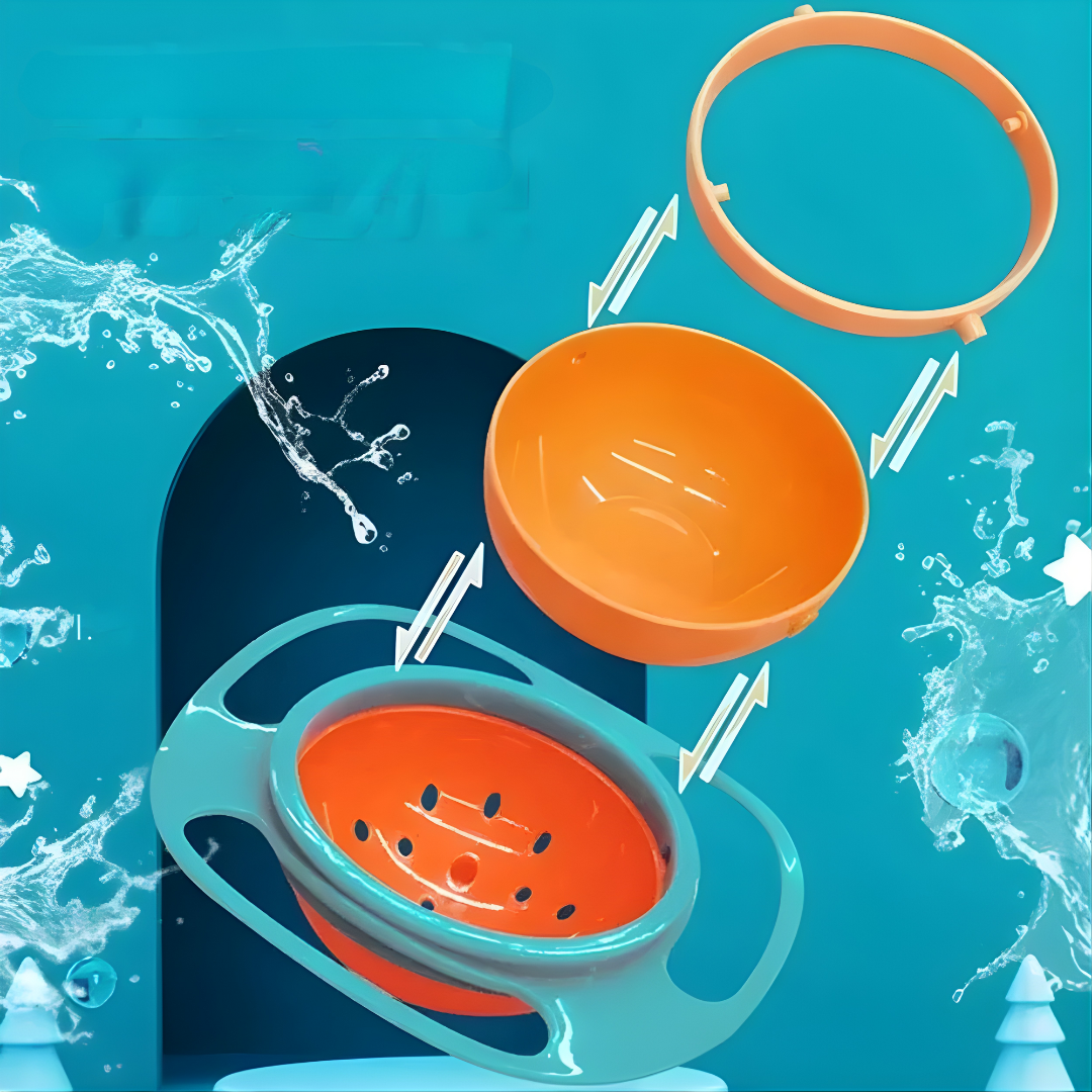 TAZÓN ANTIDERRAME PARA NIÑOS – Comen sin ensuciar, juegan sin derramar