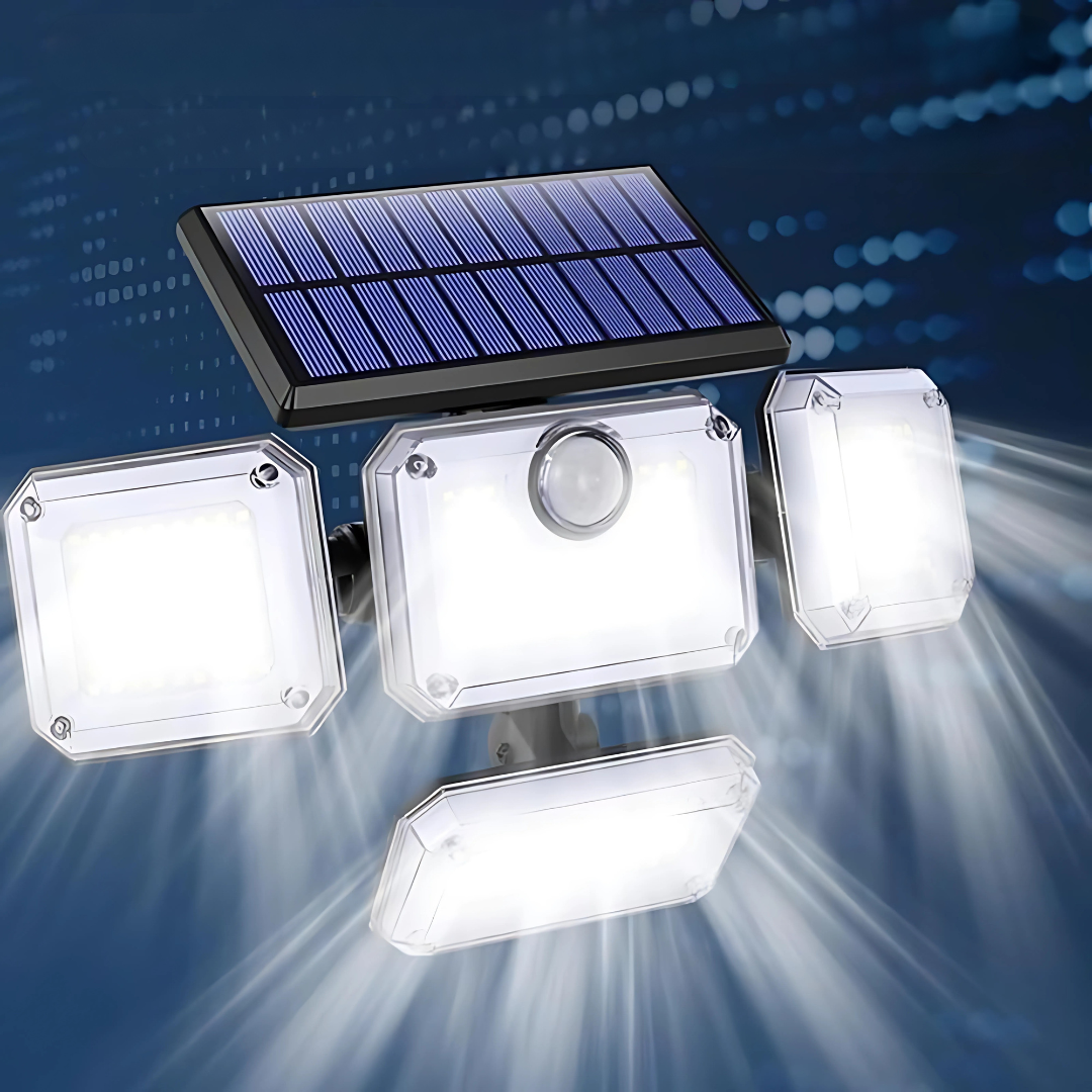 LUZ DE SEGURIDAD CON DETECTOR DE MOVIMIENTO – Iluminación automática para tu tranquilidad