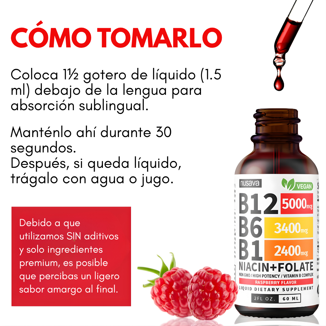 VITAMIN B COMPLEX B12-B6-B1 – Energía, enfoque y apoyo nutricional diario