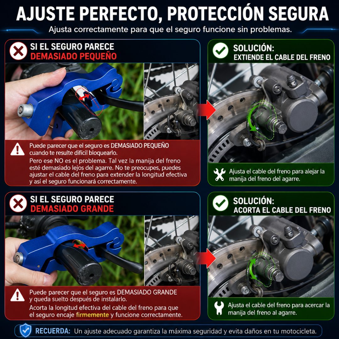 CANDADO MANILLAR – Seguridad resistente para tu moto