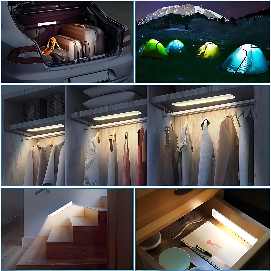 LUZ LED CON SENSOR DE MOVIMIENTO (Pack x2) – Iluminación automática donde más la necesitas