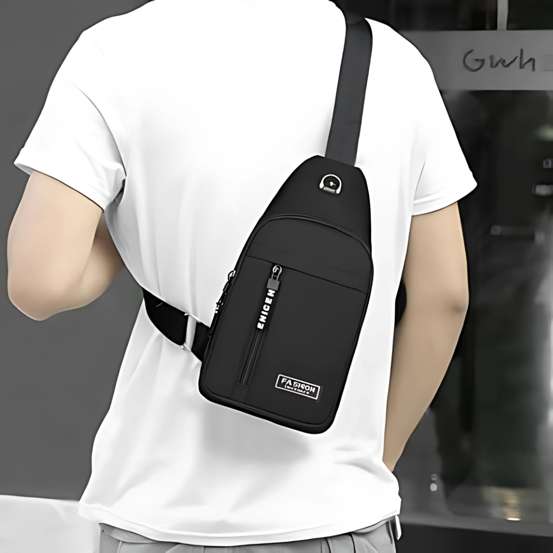 MOCHILA CRUZADA SPORT NEGRA – Comodidad y estilo en cada movimiento