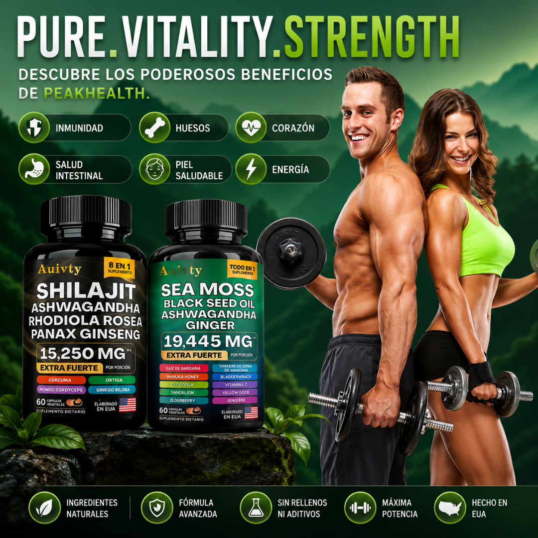 COMBO SHILAJIT + SEA MOSS – Energía y vitalidad masculina