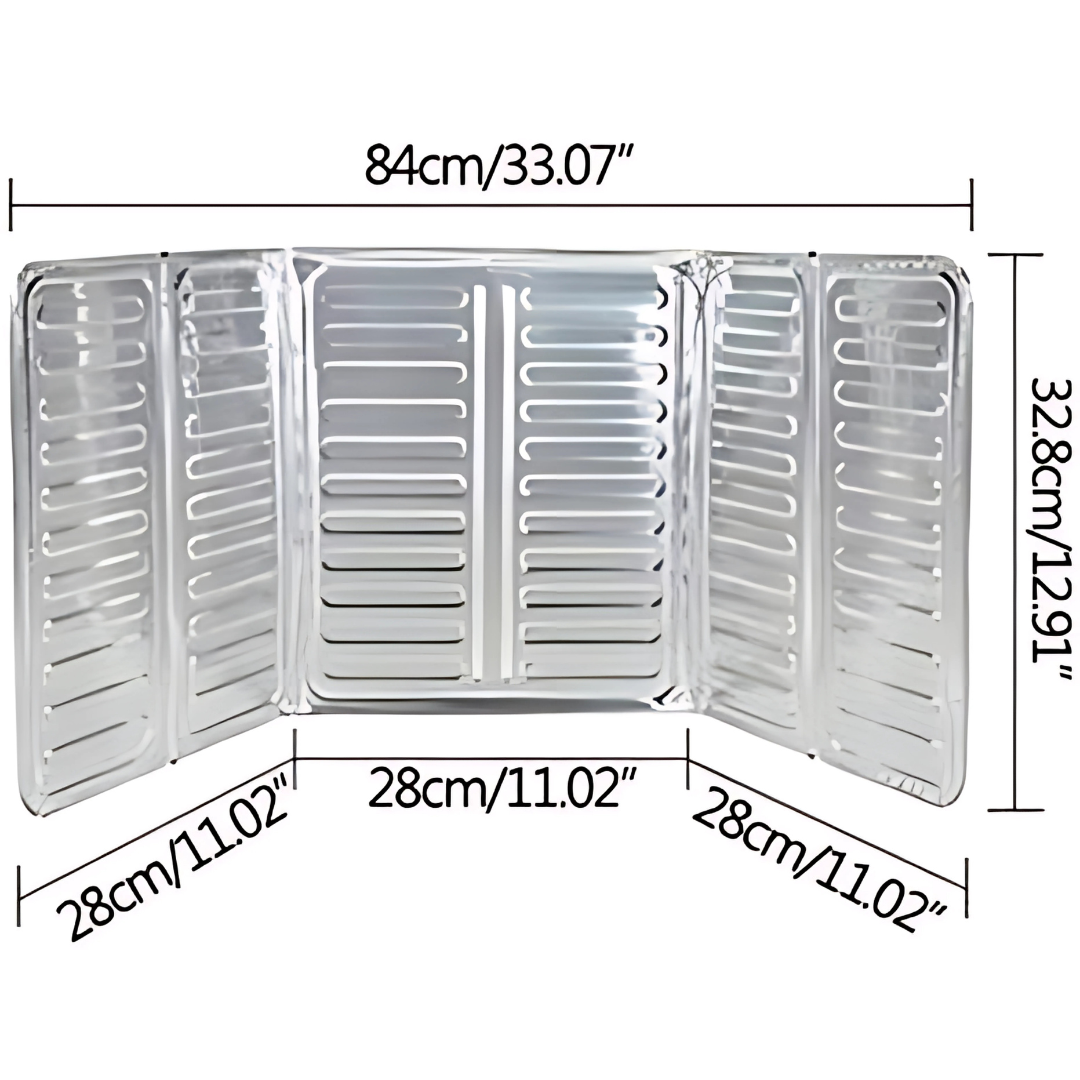 PROTECTOR DE SALPICADURAS ALUMINIO (PACK*2) – Cocina limpio, sin grasa en las paredes