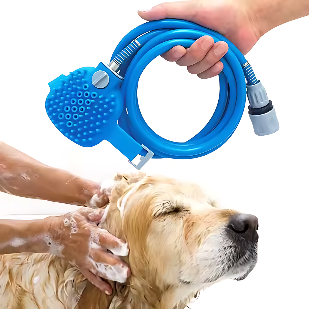MANGUERA CEPILLO BAÑO PARA PERRO – Baños fáciles, rápidos y sin desastres
