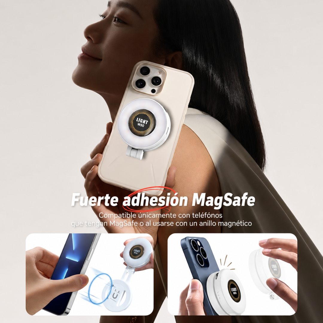 ARO DE LUZ MAGNÉTICO — Haz que tus videos se vean más profesionales en segundos