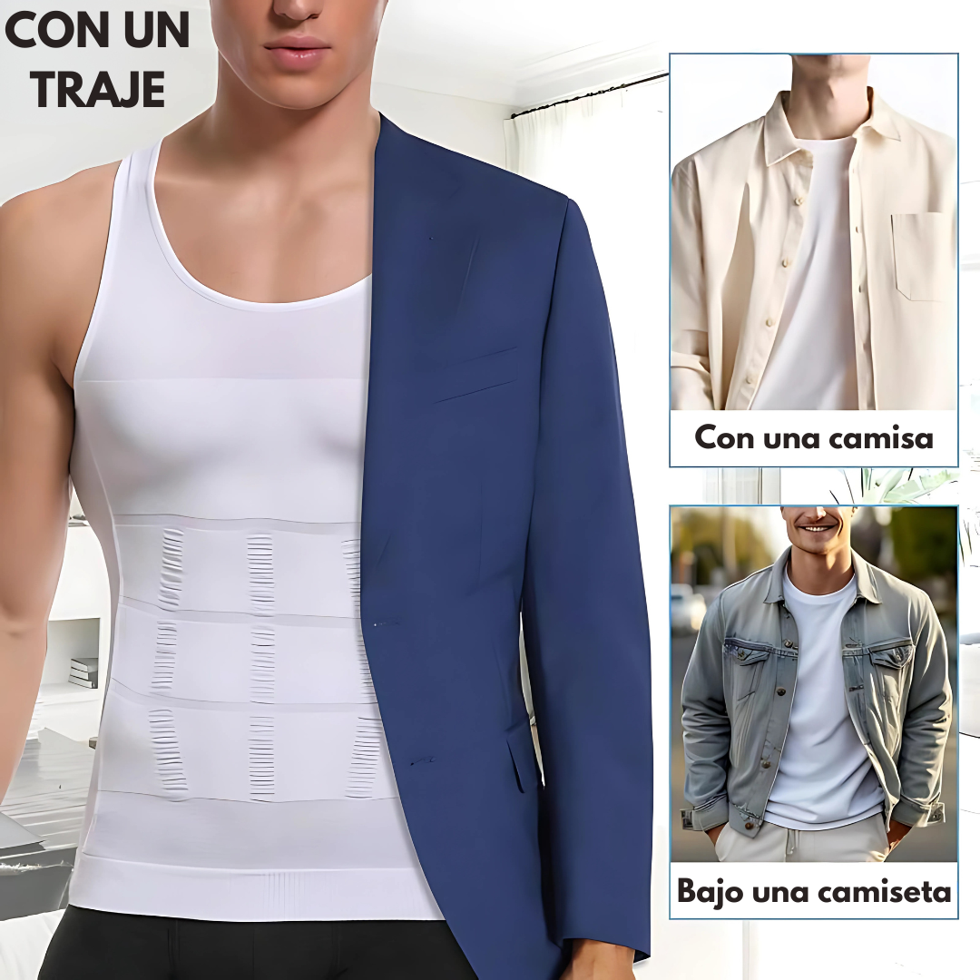 CAMISETA DE COMPRESIÓN ADELGAZANTE CORRECTOR MOLDE0 – Reduce medidas, mejora postura y estiliza tu figura