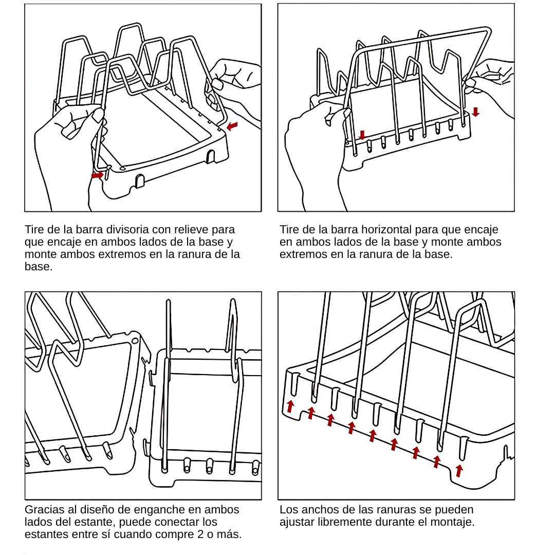 ORGANIZADOR DE TAPADERAS Y SARTENES – Orden vertical y práctico para tu cocina