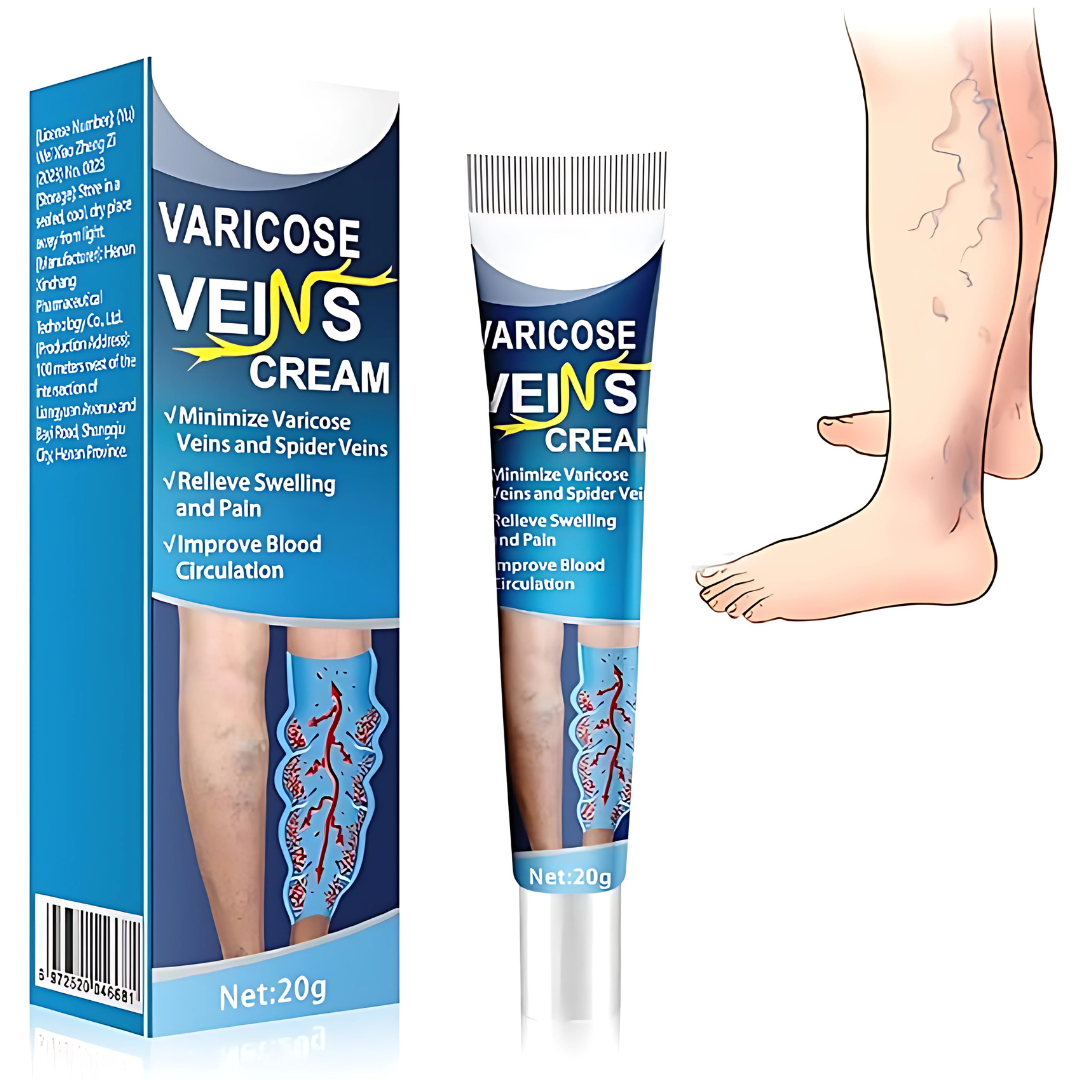 CREMA PARA VÁRICES – Alivio visible para piernas cansadas y venas marcadas