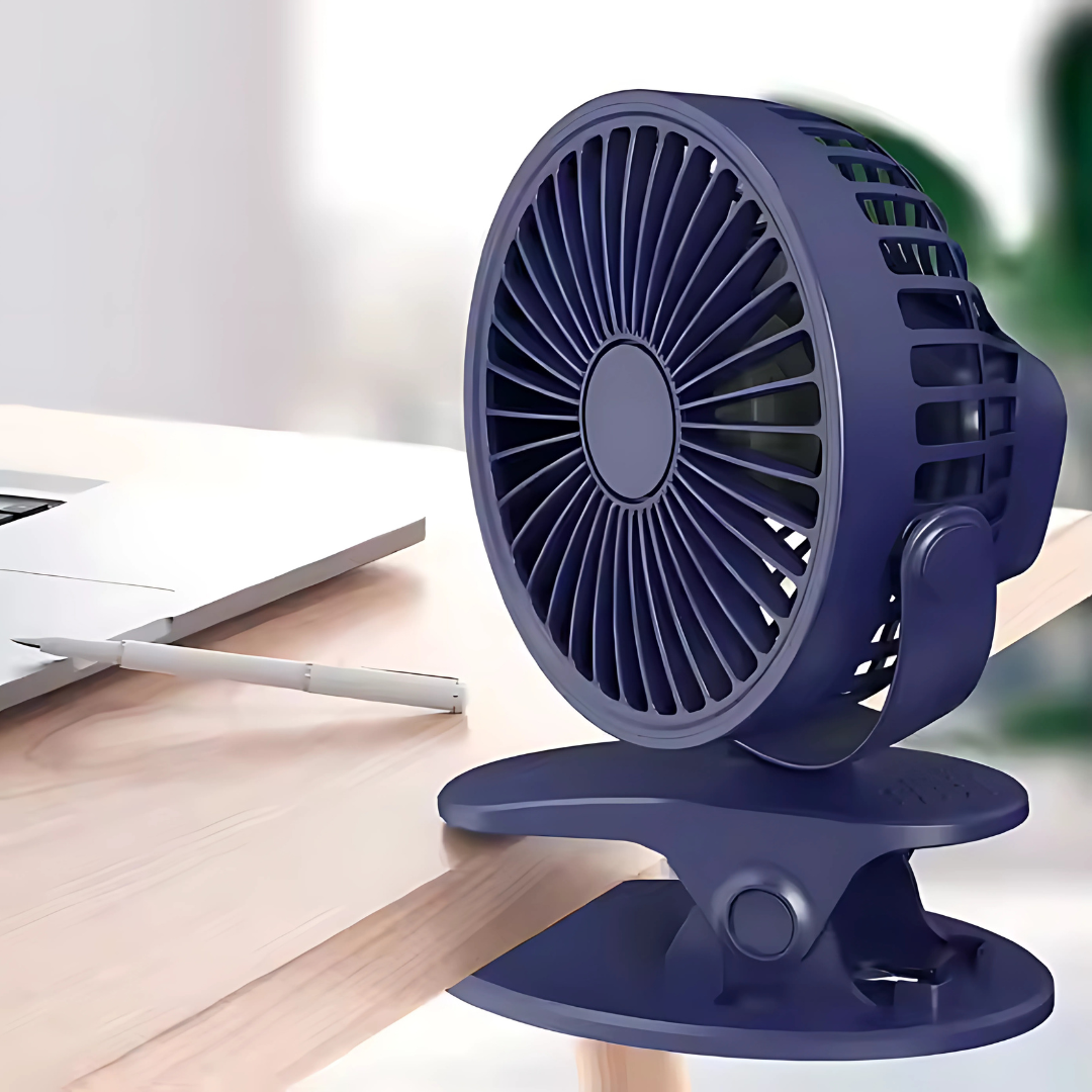 VENTILADOR CON CLIP VERDE – Frescura portátil donde la necesites