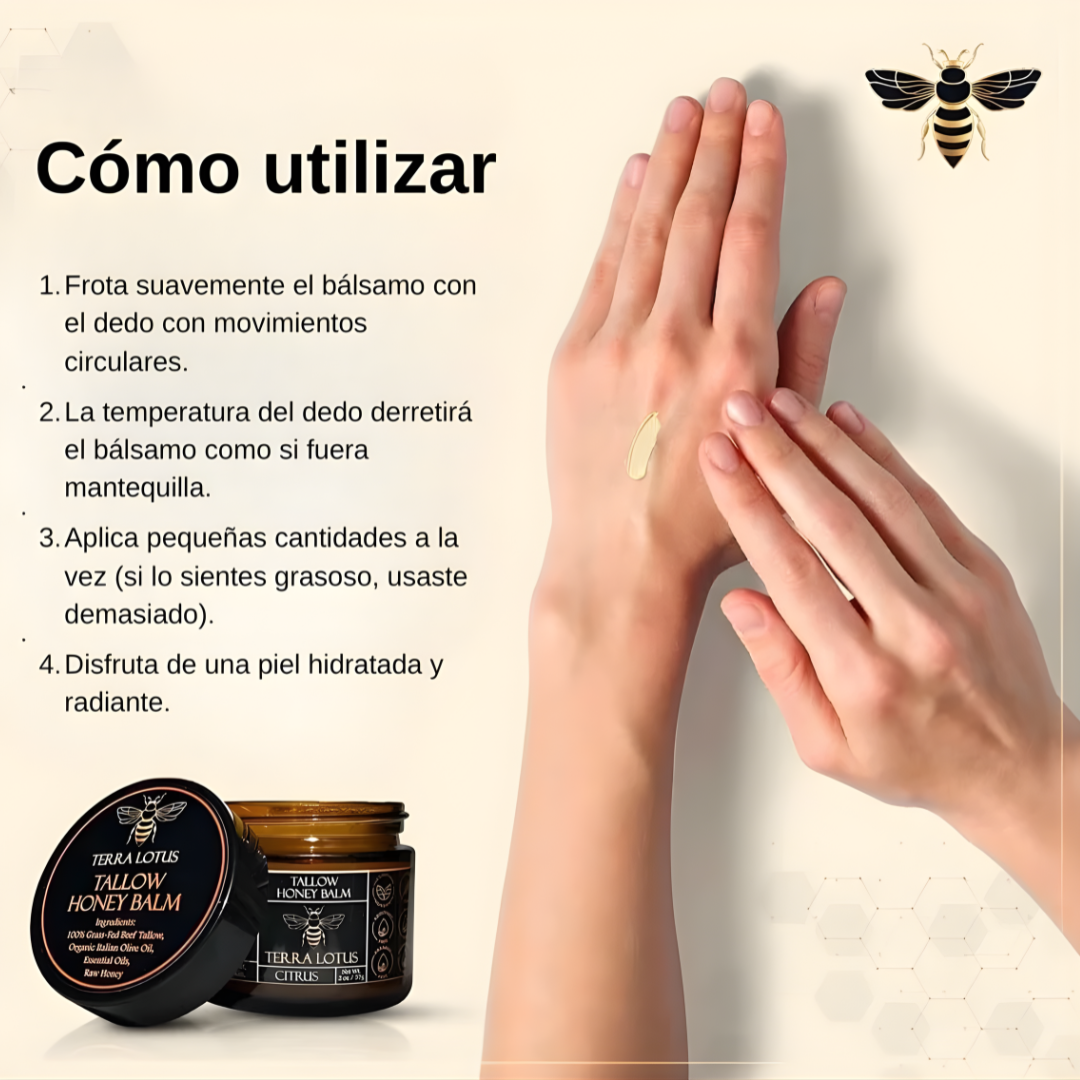 TALLOW HONEY BALM BÁLSAMO DE MIEL – Reparación profunda, nutrición real y piel visiblemente más saludable